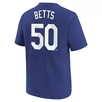 MLB Nike Mookie Betts Los Angeles Dodgers Home Player Name & Number T-Shirt