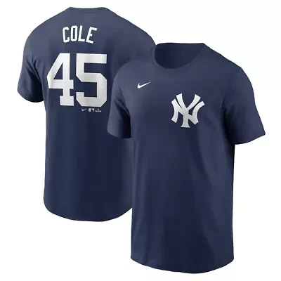 MLB Nike Gerrit Cole New York Yankees Home Player Name & Number T-Shirt