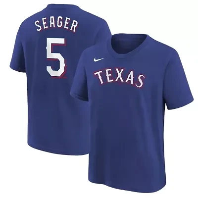 MLB Nike Corey Seager Texas Rangers Home Player Name & Number T-Shirt
