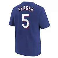 MLB Nike Corey Seager Texas Rangers Home Player Name & Number T-Shirt