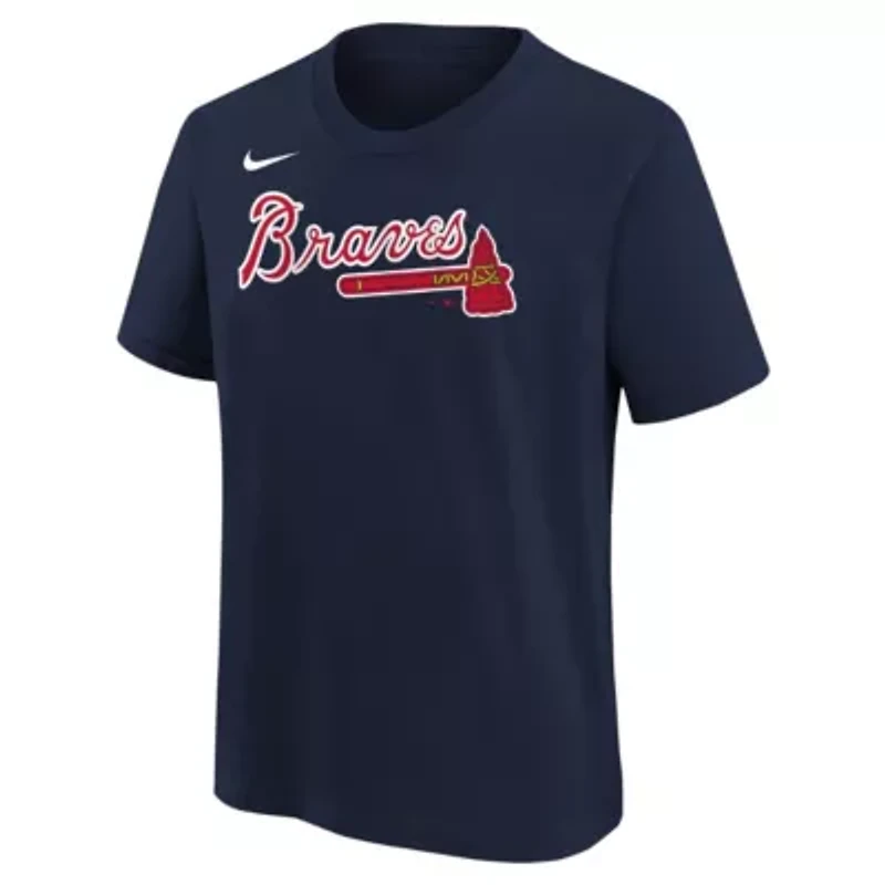 MLB Nike Ronald Acuña Jr. Atlanta Braves Home Player Name & Number T-Shirt