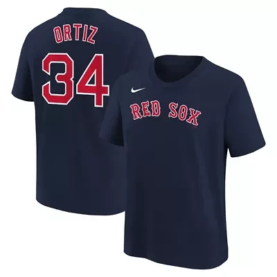 Boston Red Sox MLB Nike David Ortiz Home Player Name & Number T-Shirt