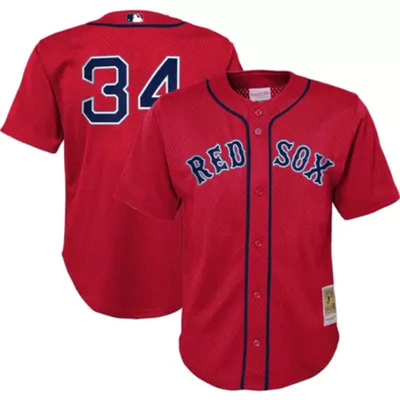 Boston Red Sox MLB Preschool David Ortiz Cooperstown Collection Mesh Batting Practice Jersey