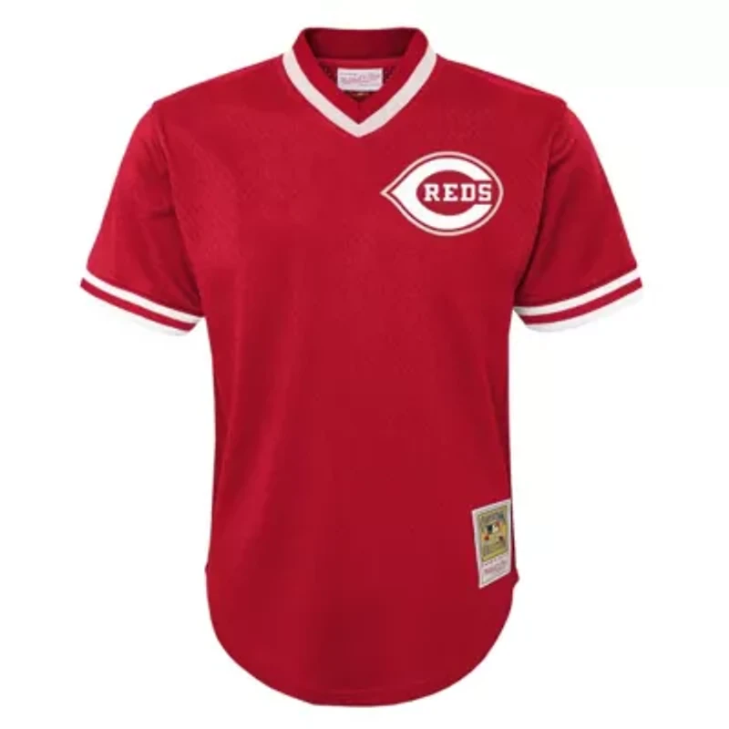MLB Johnny Bench Cincinnati Reds Cooperstown Collection Mesh Batting Practice Jersey