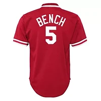 MLB Johnny Bench Cincinnati Reds Cooperstown Collection Mesh Batting Practice Jersey