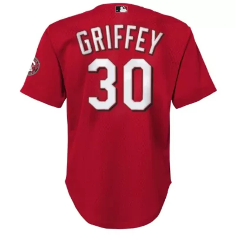 MLB Ken Griffey Jr. Cincinnati Reds Cooperstown Collection Mesh Batting Practice Jersey