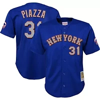 MLB Mike Piazza New York Mets Cooperstown Collection Mesh Batting Practice Jersey