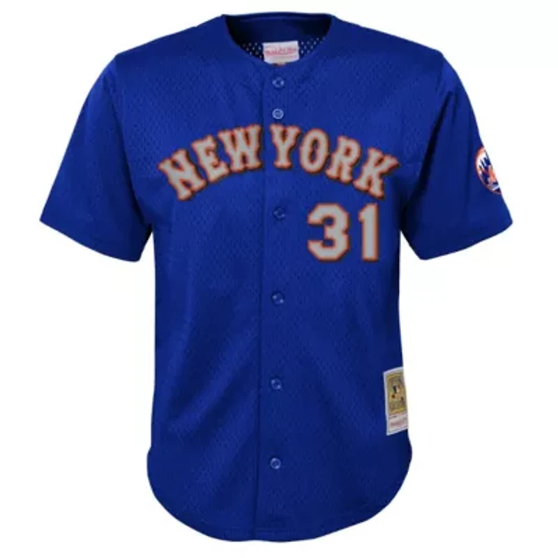 MLB Mike Piazza New York Mets Cooperstown Collection Mesh Batting Practice Jersey