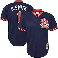 MLB Ozzie Smith St. Louis Cardinals Cooperstown Collection Mesh Batting Practice Jersey