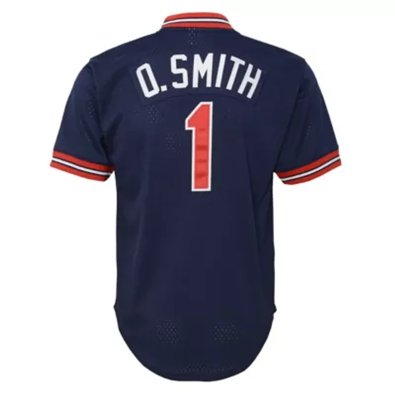 MLB Ozzie Smith St. Louis Cardinals Cooperstown Collection Mesh Batting Practice Jersey
