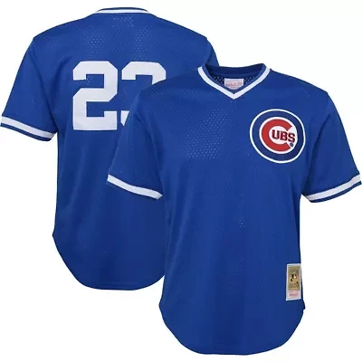 MLB Ryne Sandberg Chicago Cubs Cooperstown Collection Mesh Batting Practice Jersey