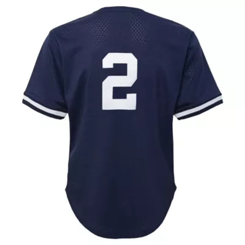 MLB Derek Jeter New York Yankees Cooperstown Collection Mesh Batting Practice Jersey