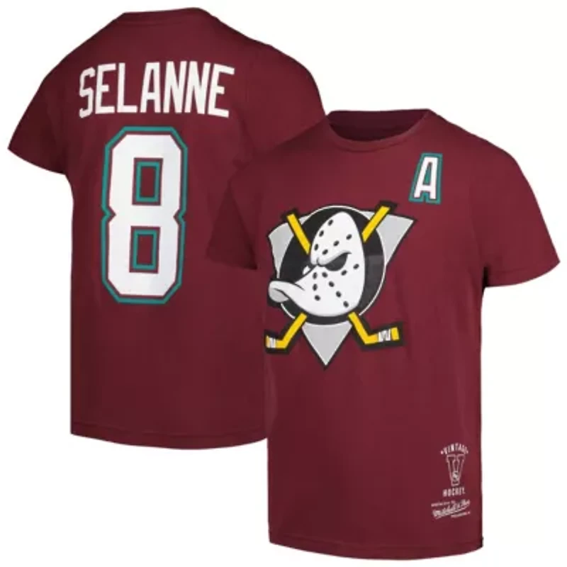 NHL Teemu Selanne Anaheim Ducks Name & Number T-Shirt