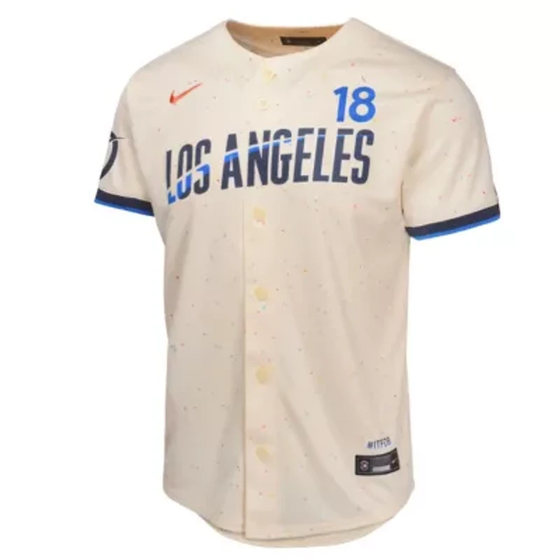 MLB Nike Yoshinobu Yamamoto Los Angeles Dodgers 2024 City Connect Limited Player Jersey