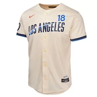 MLB Nike Yoshinobu Yamamoto Los Angeles Dodgers 2024 City Connect Limited Player Jersey