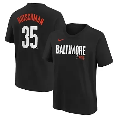 Youth MLB Nike Adley Rutschman Baltimore Orioles Fuse City Connect Name & Number T-Shirt