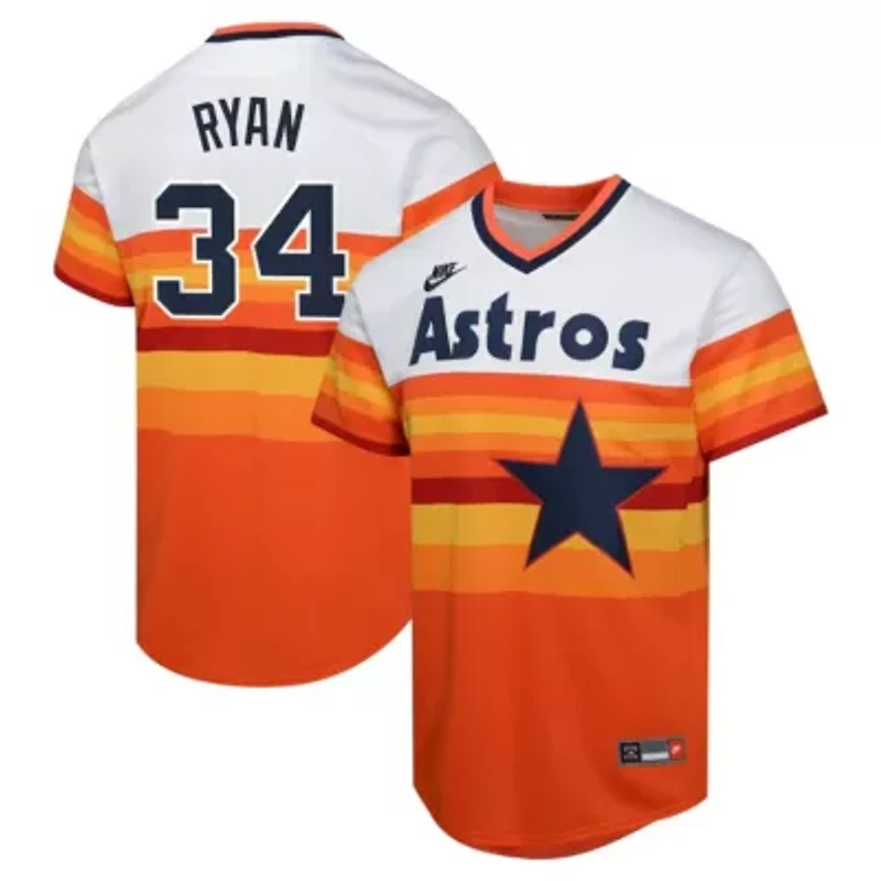 MLB Nike Nolan Ryan Houston Astros Cooperstown Collection Limited Player Jersey