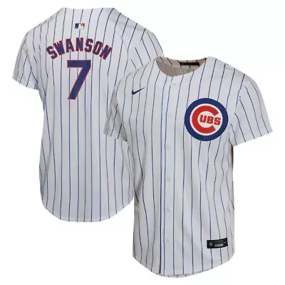 MLB Nike Dansby Swanson Chicago Cubs Home Game Player Jersey