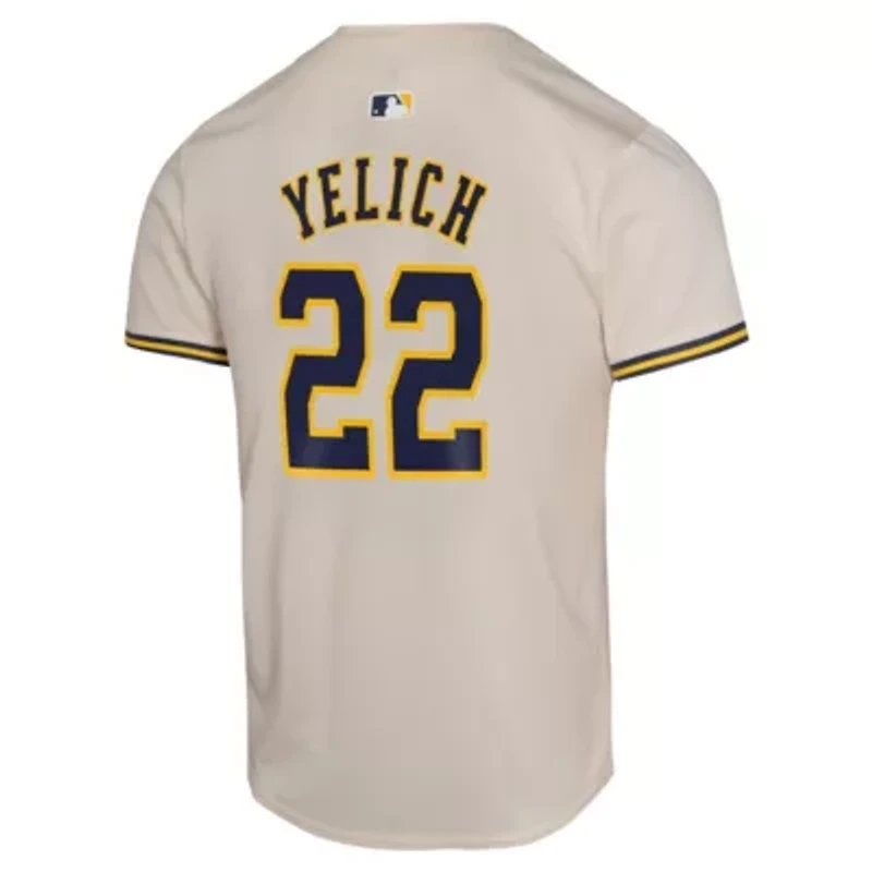 MLB Nike Christian Yelich Milwaukee Brewers Home Game Player Jersey
