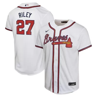 MLB Nike Austin Riley Atlanta Braves Home Game Player Jersey