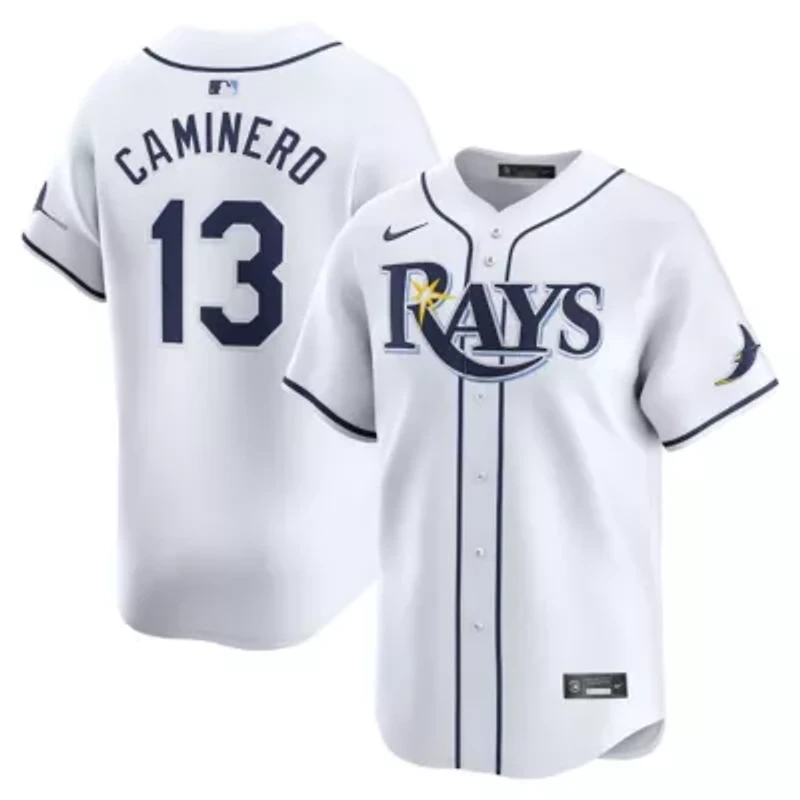 MLB Nike Junior Caminero Tampa Bay Rays Home Limited Player Jersey