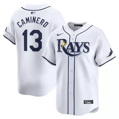MLB Nike Junior Caminero Tampa Bay Rays Home Limited Player Jersey