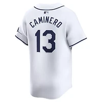 MLB Nike Junior Caminero Tampa Bay Rays Home Limited Player Jersey
