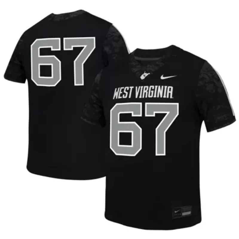 NCAA Nike #67 West Virginia Mountaineers Untouchable Replica Game Jersey