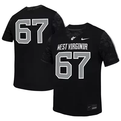 NCAA Nike #67 West Virginia Mountaineers Untouchable Replica Game Jersey