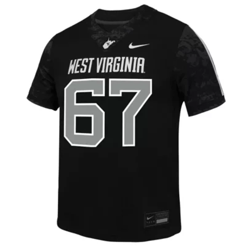 NCAA Nike #67 West Virginia Mountaineers Untouchable Replica Game Jersey