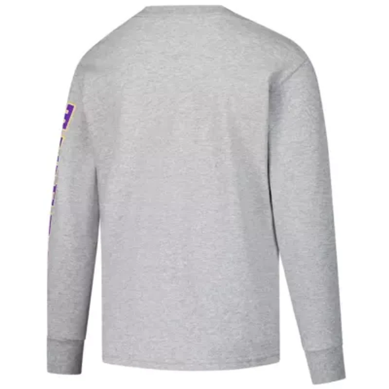 NCAA LSU Tigers Distressed Arch Over Logo Long Sleeve T-Shirt