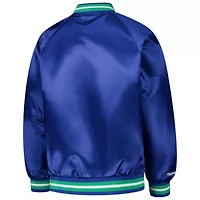 NBA Minnesota Timberwolves Hardwood Classics Satin Raglan Full-Snap Jacket