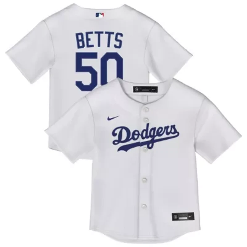 MLB Nike Mookie Betts Los Angeles Dodgers Home Replica Player Jersey