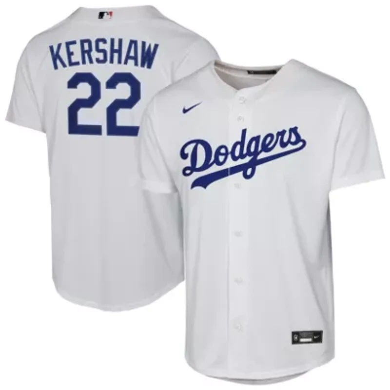 MLB Nike Clayton Kershaw Los Angeles Dodgers Home Replica Player Jersey