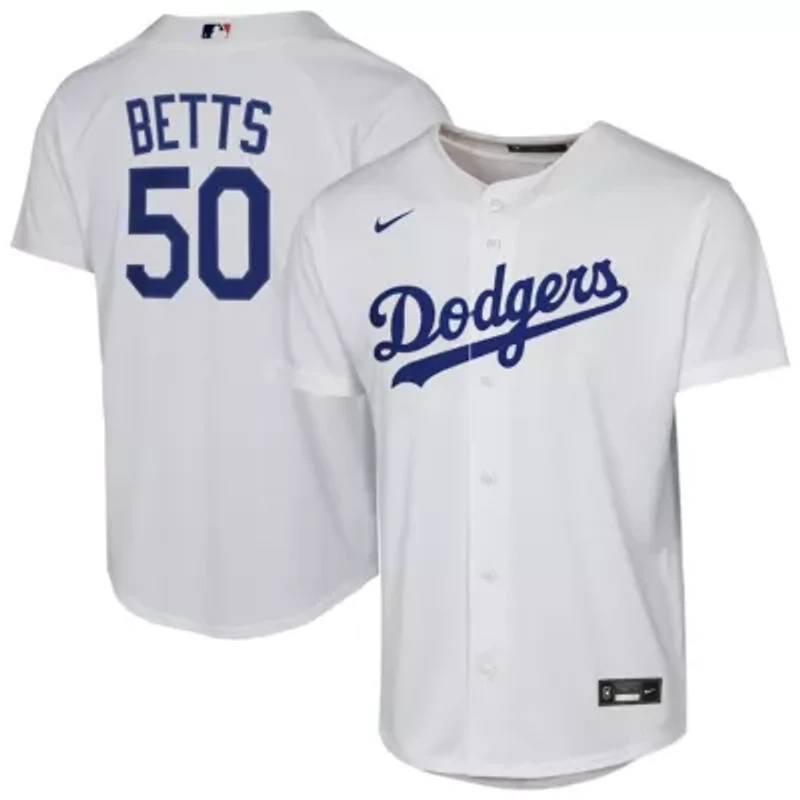 MLB Nike Mookie Betts Los Angeles Dodgers Home Replica Player Jersey