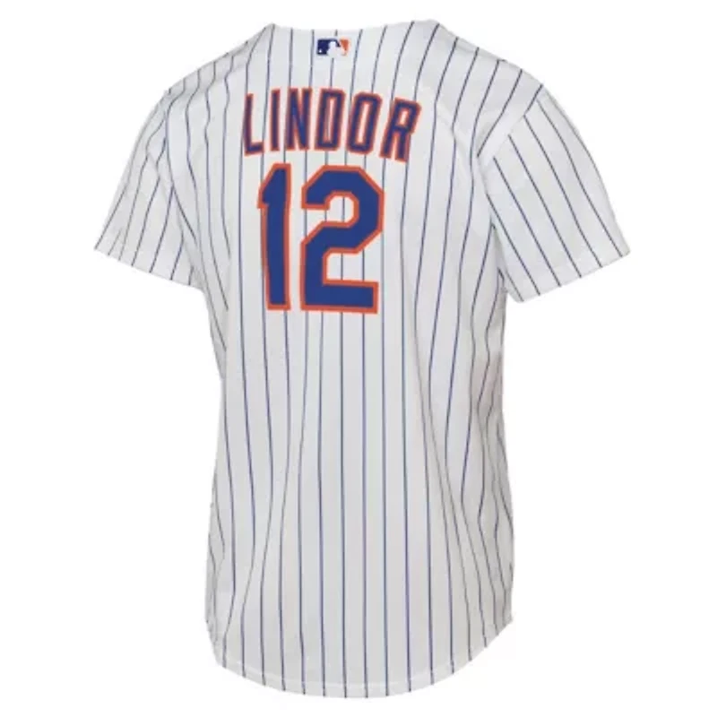 MLB Nike Francisco Lindor New York Mets Home Replica Player Jersey