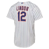 MLB Nike Francisco Lindor New York Mets Home Replica Player Jersey
