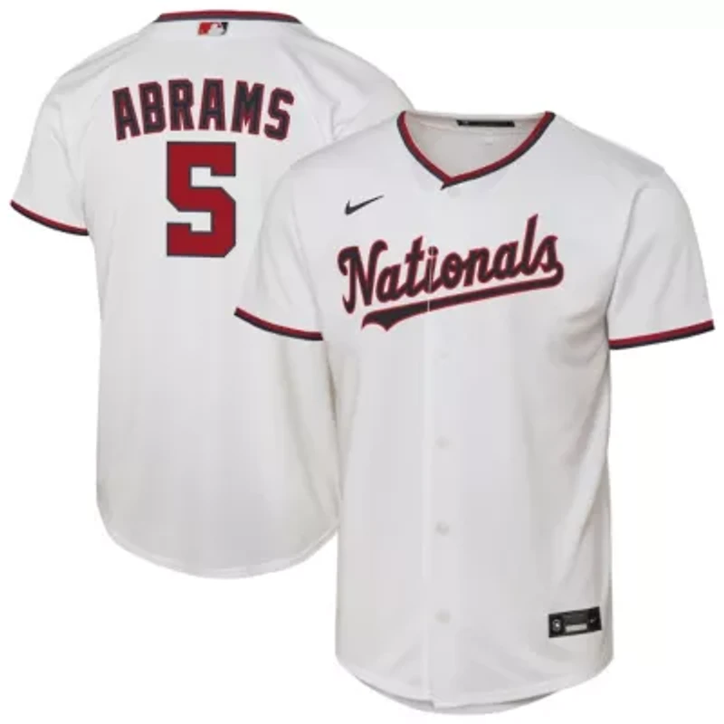 MLB Nike CJ Abrams Washington Nationals Home Replica Player Jersey