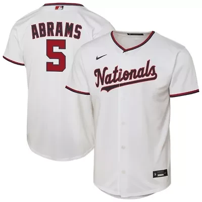 MLB Nike CJ Abrams Washington Nationals Home Replica Player Jersey