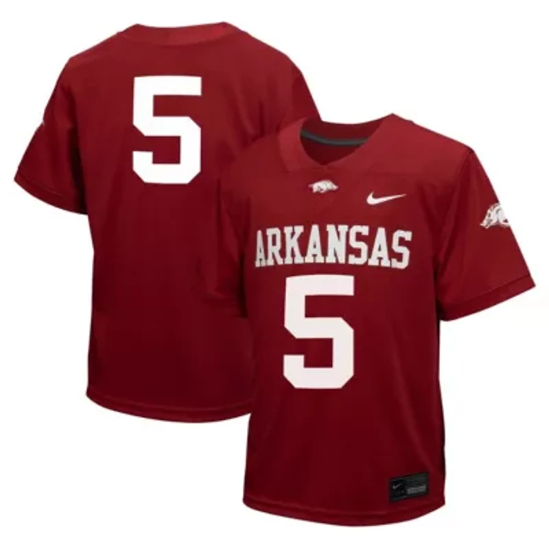 NCAA Nike #5 Arkansas Razorbacks Untouchable Football Jersey