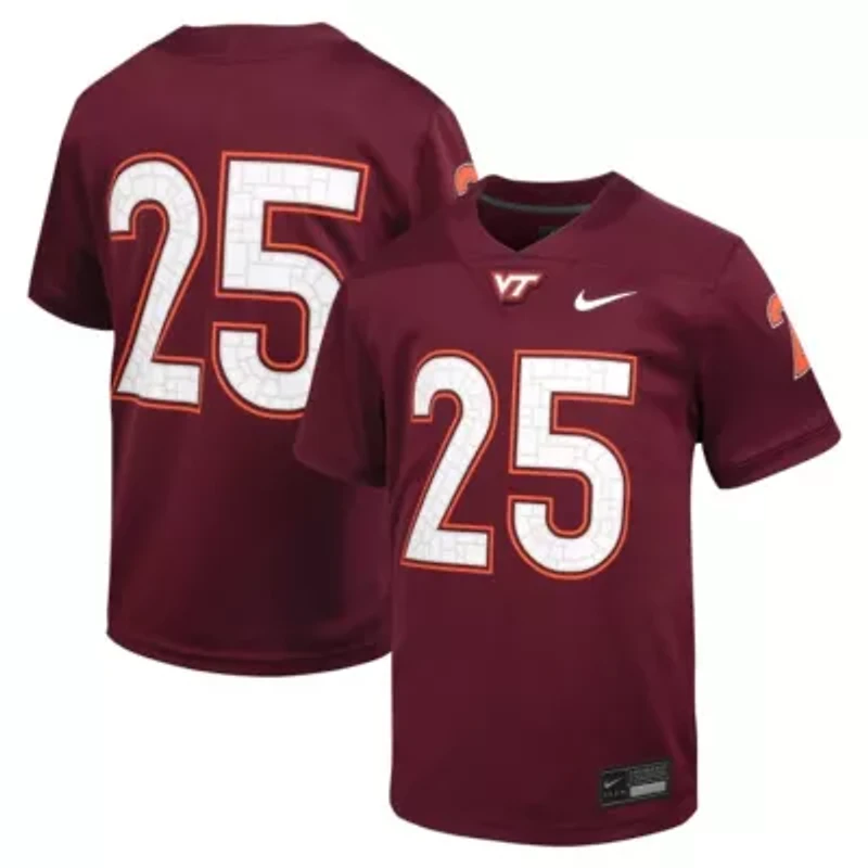NCAA Nike #25 Virginia Tech Hokies Untouchable Football Jersey