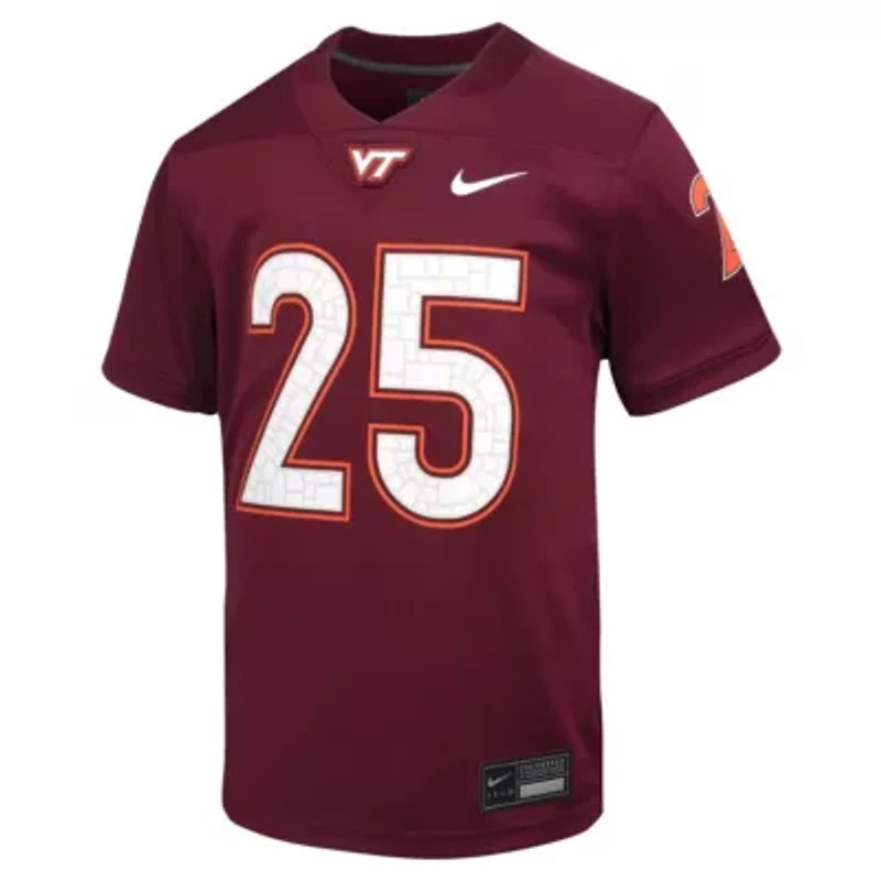 NCAA Nike #25 Virginia Tech Hokies Untouchable Football Jersey