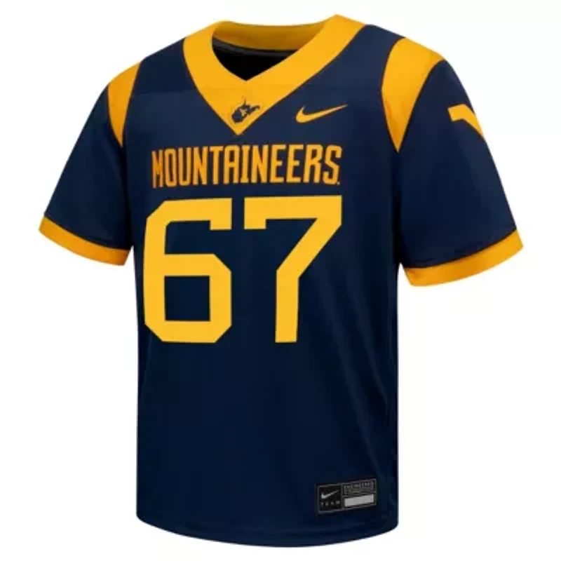 NCAA Nike #67 West Virginia Mountaineers Untouchable Football Jersey