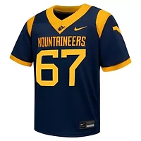 NCAA Nike #67 West Virginia Mountaineers Untouchable Football Jersey