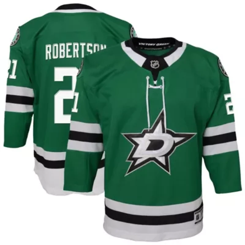NHL Jason Robertson Kelly Dallas Stars Home Premier Player Jersey