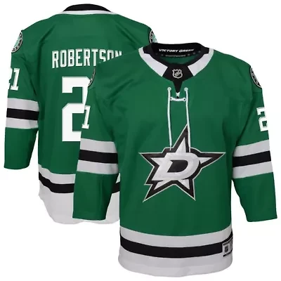 NHL Jason Robertson Kelly Dallas Stars Home Premier Player Jersey