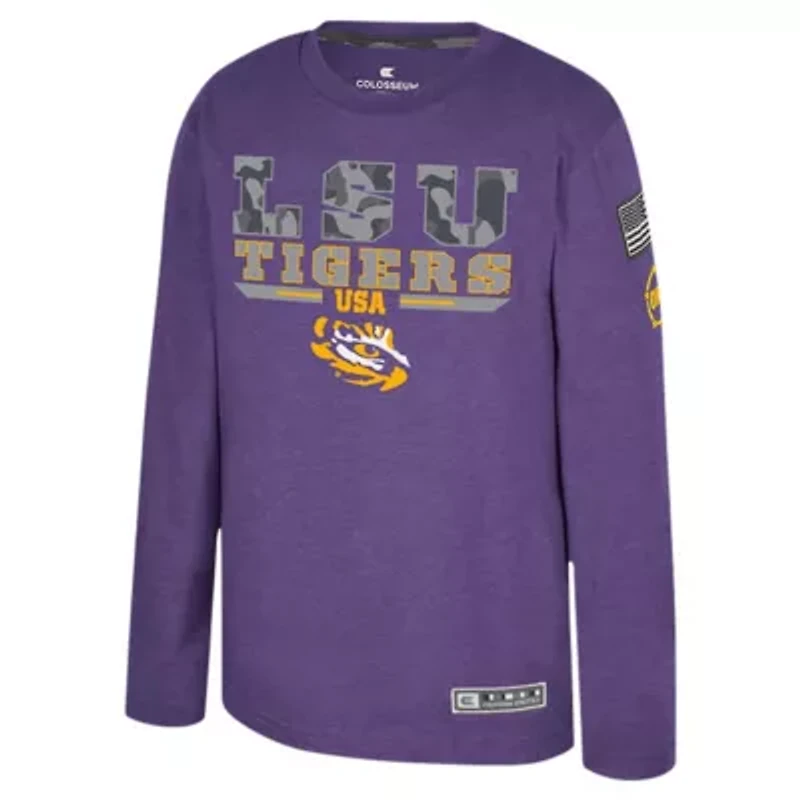 NCAA LSU Tigers OHT Military Appreciation Oorah Long Sleeve T-Shirt