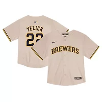 MLB Nike Christian Yelich Milwaukee Brewers Home Game Jersey