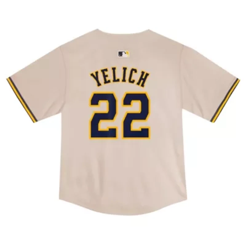 MLB Nike Christian Yelich Milwaukee Brewers Home Game Jersey