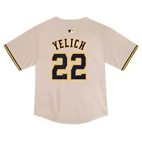 MLB Nike Christian Yelich Milwaukee Brewers Home Game Jersey